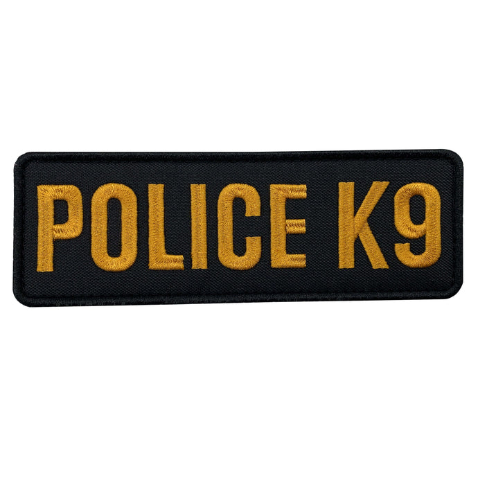 uuKen Big 6x2 inches Embroidery Patch Police K9 Patch Embroidered 2x6 inch Hook Back for Service Dog in Training Working for Dog Harness Collar Vest