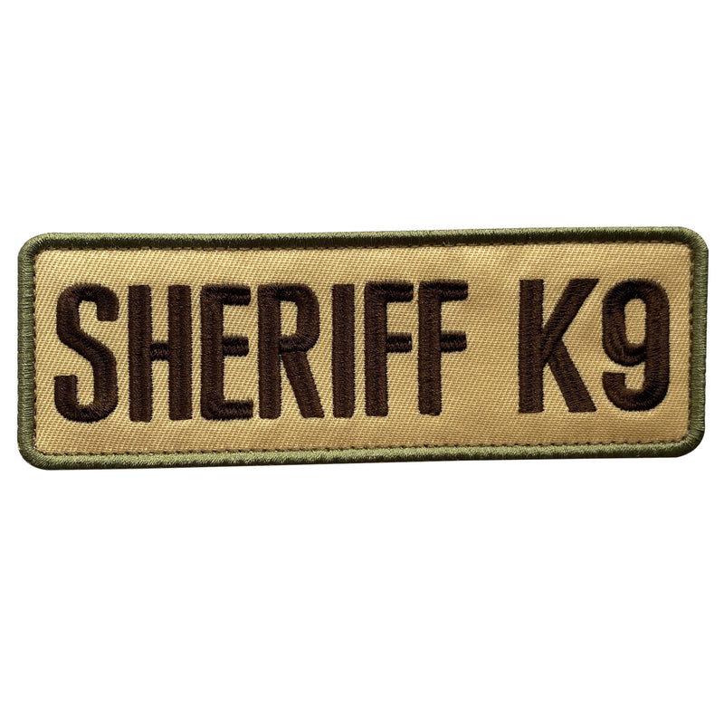 Load image into Gallery viewer, uuKen 6x2 inches Big Deputy County Sheriff K9 Unit Morale Patch Hook Back 2x6 inch for Tactical Vest Plate Carrier Uniforms Dog Harness
