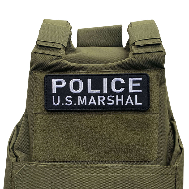 Load image into Gallery viewer, uuKen Large Embroidery 8.5x3 inches US Marshals Deputy Patch for Tactical Vest Police Marshal Plate Carrier Back Panel
