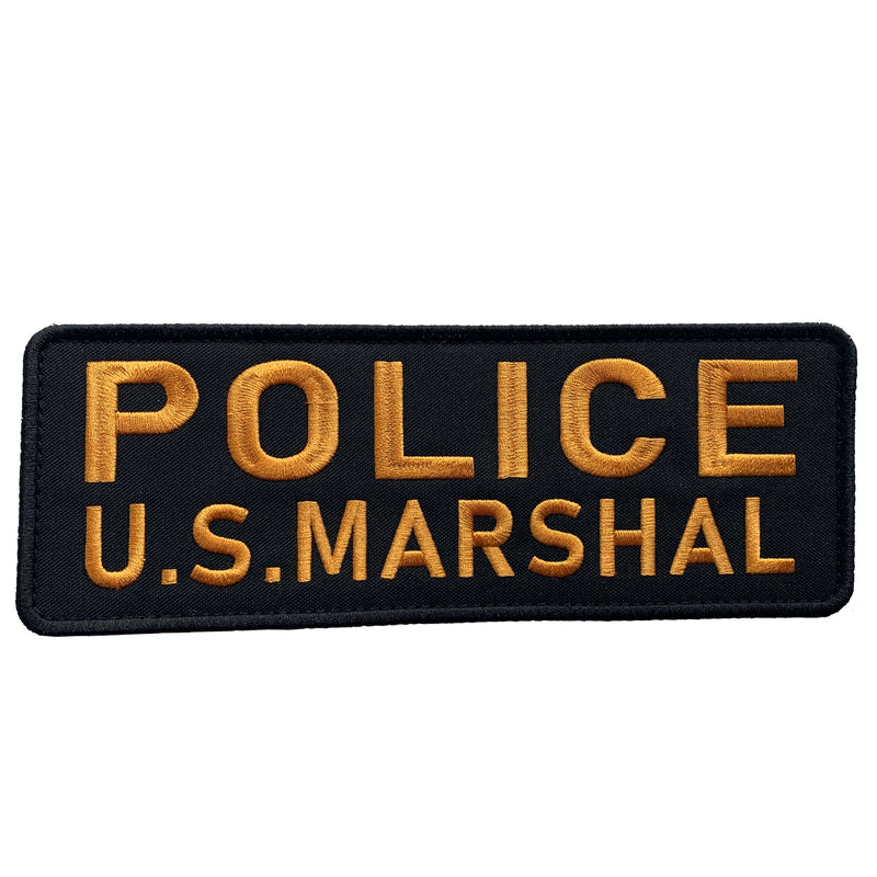 Load image into Gallery viewer, uuKen Large Embroidery 8.5x3 inches US Marshals Deputy Patch for Tactical Vest Police Marshal Plate Carrier Back Panel
