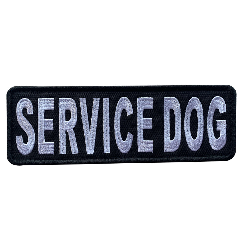 Load image into Gallery viewer, uuKen Embroidery PTSD Military Service Dog Morale Patch 6x2 inches Hook Backing for Tactical K9 Vest Training Dog Collar Harness Leash
