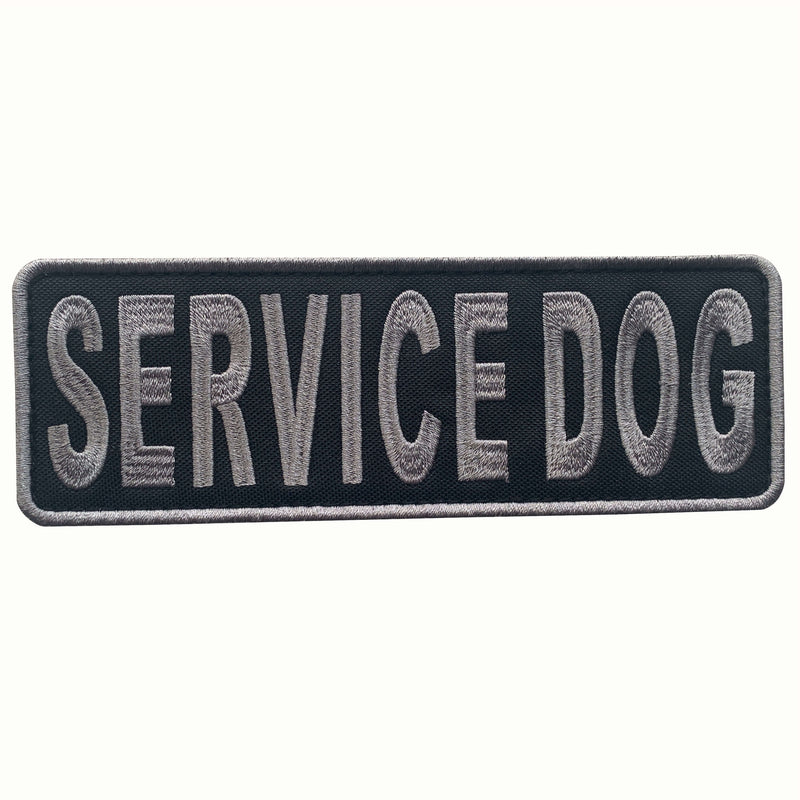 Load image into Gallery viewer, uuKen Embroidery PTSD Military Service Dog Morale Patch 6x2 inches Hook Backing for Tactical K9 Vest Training Dog Collar Harness Leash
