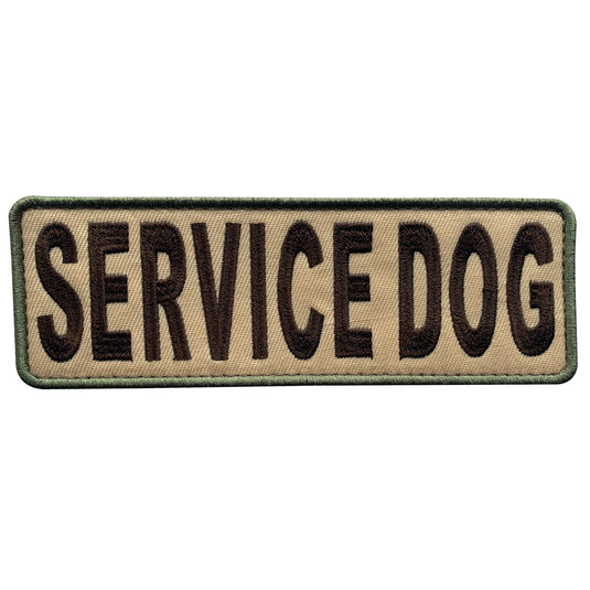 uuKen Embroidery PTSD Military Service Dog Morale Patch 6x2 inches Hook Backing for Tactical K9 Vest Training Dog Collar Harness Leash