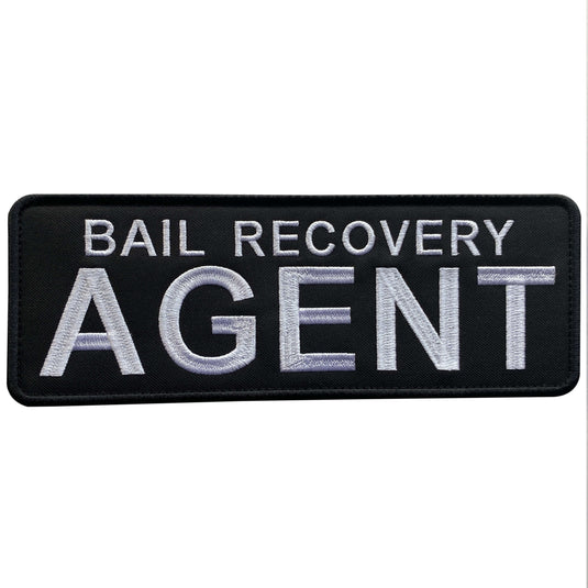 uuKen Embroidered Bail Recovery Agent Patch with Hook Backing for Enfo