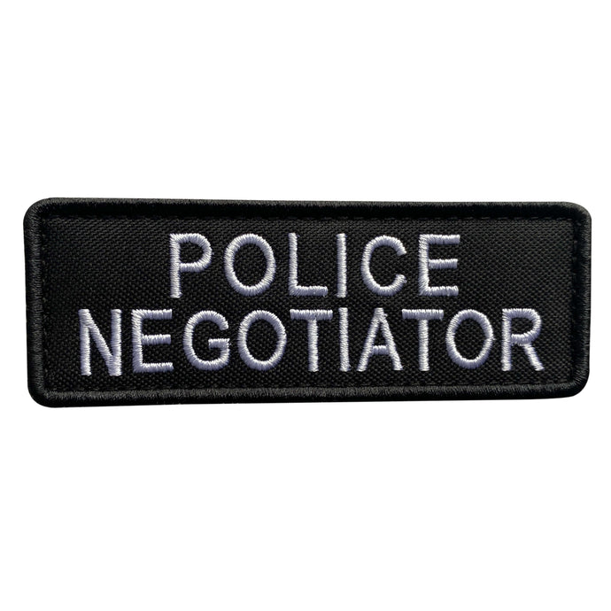 uuKen 4x1.4 inches Small SWAT Police Negotiator Patch for Tactical Vest Enforcement Clothing Uniforms Plate Carrier