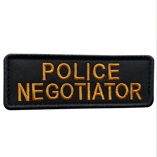 uuKen 4x1.4 inches Small SWAT Police Negotiator Patch for Tactical Vest Enforcement Clothing Uniforms Plate Carrier