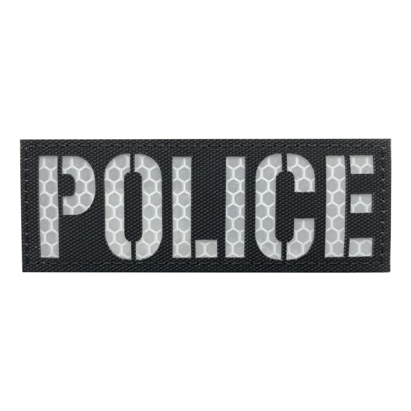 Load image into Gallery viewer, uuKen 4x1.4 inches Reflective Laser Cut Cutting Police Department Officer Patch for Tactical Uniforms Vests

