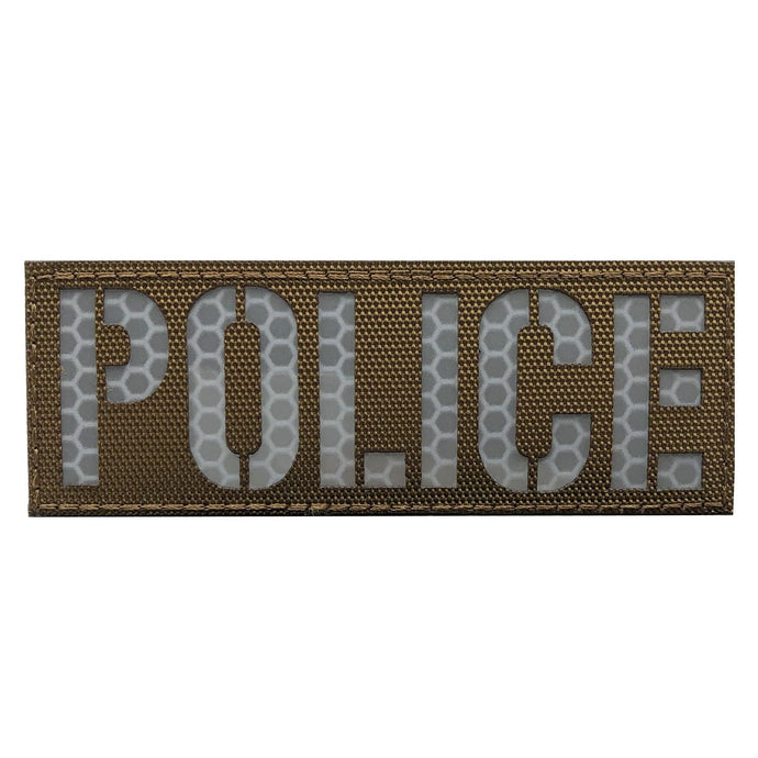 Police - 3x9 Patch Olive Drab w/ Yellow | Tactical Gear Junkie