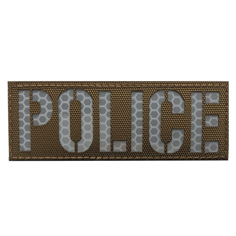 Load image into Gallery viewer, uuKen 4x1.4 inches Reflective Laser Cut Cutting Police Department Officer Patch for Tactical Uniforms Vests
