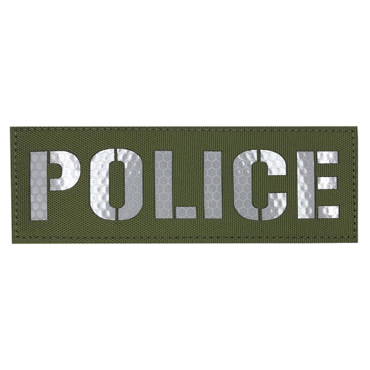 uuKen 6x2 inches Reflective Police Patch for Tactical Uniforms or Vests or Service Dog K9 Harness