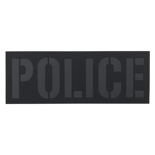 State Police Reflective - 4x12 Patch Black | Tactical Gear Junkie