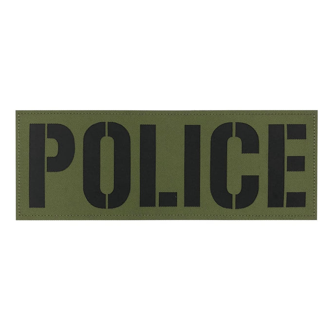 uuKen 11X4 inches X Large Vest Reflective Police Patch Hook and Loop Fastener Back for Plate Carrier