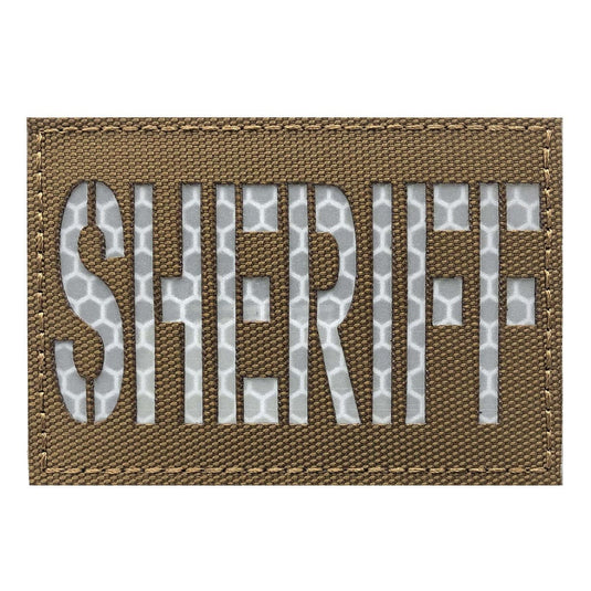 uuKen 3x2 inches Laser Cut Reflective Deputy Sheriff Officer Department Patch for Tactical Caps Bags Uniforms