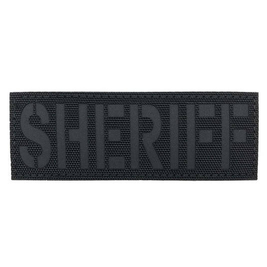 uuKen 4x1.4 inches Reflective Laser Cut Sheriff Department Officer Patch for Tactical Uniforms Bags