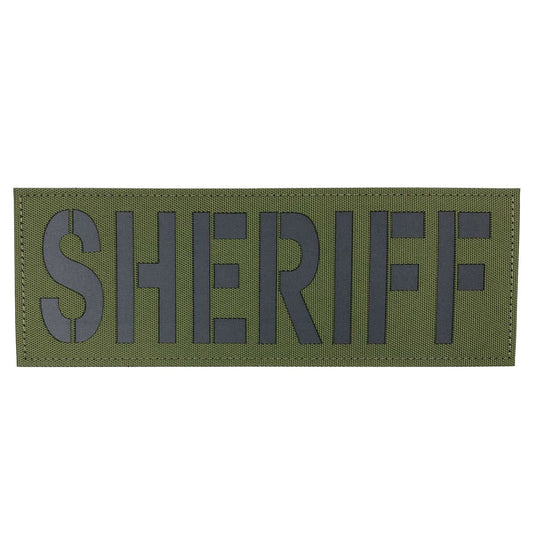 uuKen 8.5x3 inches Large Vest Reflective Sheriff Office Department Patch Hook and Loop Fastener Back