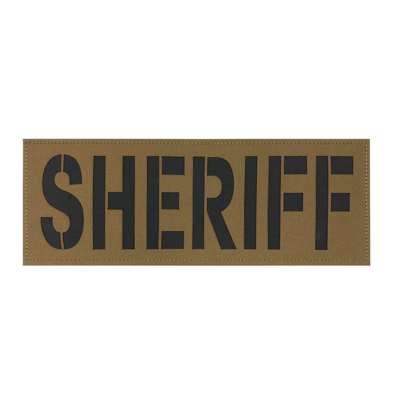 Load image into Gallery viewer, uuKen 11X4 inches X Large Vest Reflective Deputy Sheriff Department Officer Patch for Tactical Vest Plate Carrier
