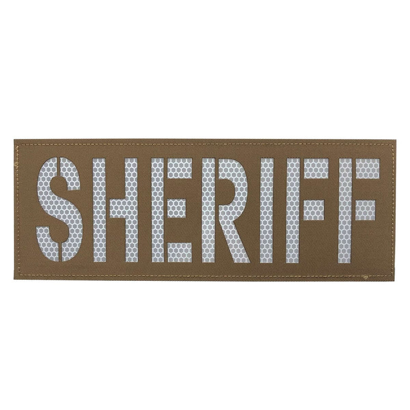 Load image into Gallery viewer, uuKen 11X4 inches X Large Vest Reflective Deputy Sheriff Department Officer Patch for Tactical Vest Plate Carrier
