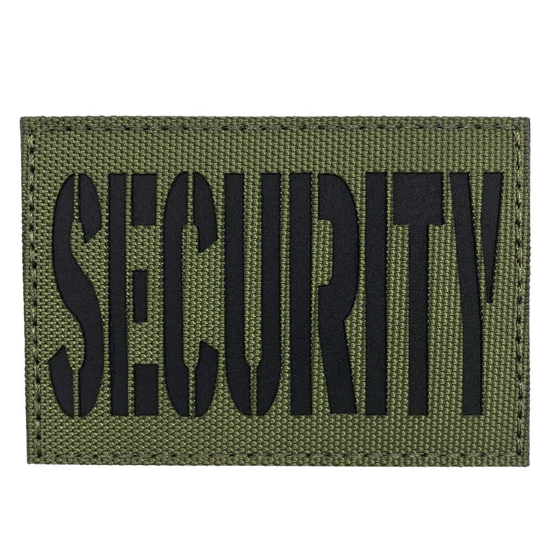 Load image into Gallery viewer, uuKen 3x2 inches Laser Cut Reflective Security Guard Officer Patch for Tactical Caps Bags Uniforms
