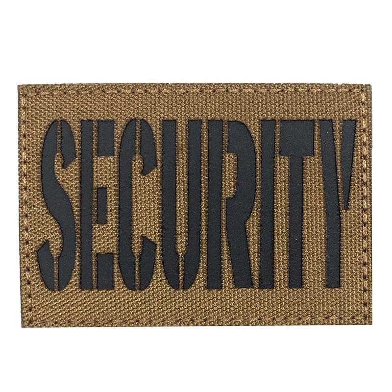 Load image into Gallery viewer, uuKen 3x2 inches Laser Cut Reflective Security Guard Officer Patch for Tactical Caps Bags Uniforms
