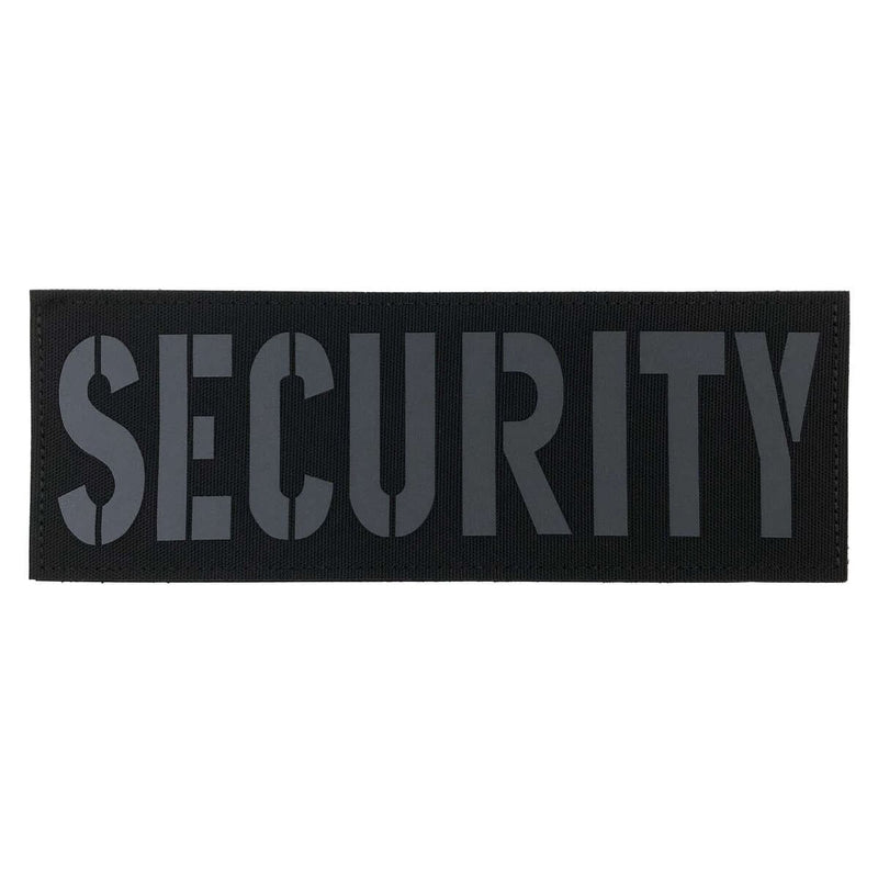 Load image into Gallery viewer, uuKen 8.5x3 inches Large Vest Reflective Security Patch Hook and Loop Fastener Backing
