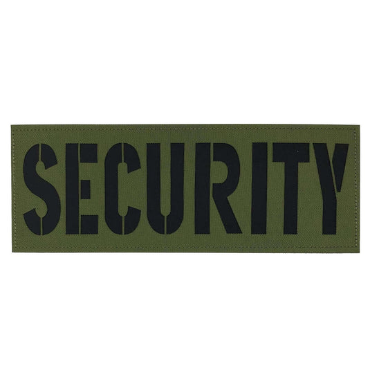 uuKen 11X4 inches Large Vest Reflective Security Guard Department Officer Patch for Tactical Vest Uniform