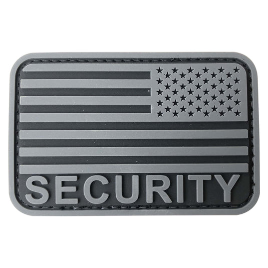 uuKen 3x2 inches Small Security Officer US American Flag Morale Patches 2x3 inch with Hook Backing for Tactical Hat Cap Uniform Clothing Shoulder Vests