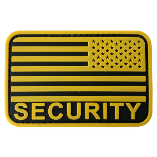 Security Embroidered Patches Hook and Loop, Durable Fabric Security Patch  for Officer Guard Uniforms Vest, Jacket, Carrier, Hat, One Small and One